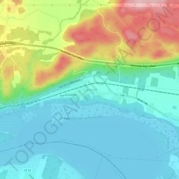 Calumet topographic map, elevation, terrain