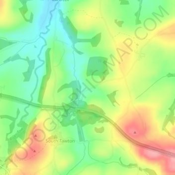 Craydon topographic map, elevation, terrain