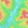 Le Village topographic map, elevation, terrain