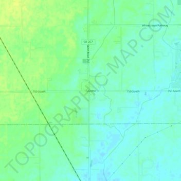 Fayette topographic map, elevation, terrain