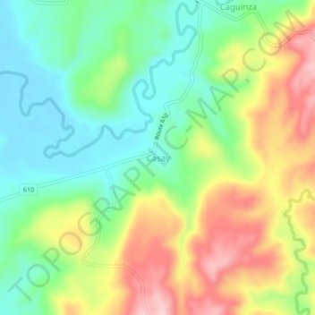 Casay topographic map, elevation, terrain