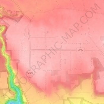 Marinara topographic map, elevation, terrain