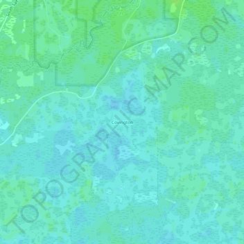 Covington topographic map, elevation, terrain