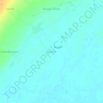 Bouma topographic map, elevation, terrain