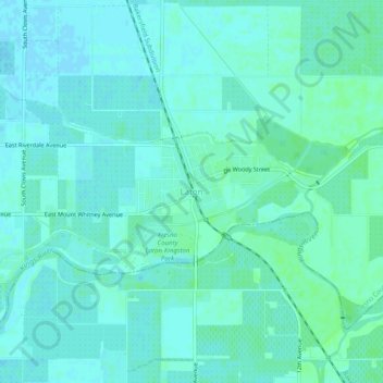 Laton topographic map, elevation, terrain