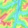 Barreo topographic map, elevation, terrain