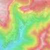Les Nonières topographic map, elevation, terrain