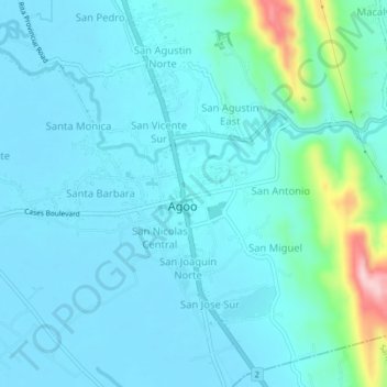Consolacion topographic map, elevation, terrain