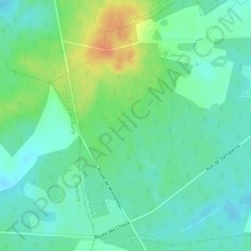 La Jarriere topographic map, elevation, terrain