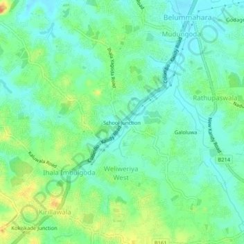 School Junction topographic map, elevation, terrain