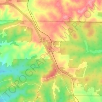 Sterling topographic map, elevation, terrain