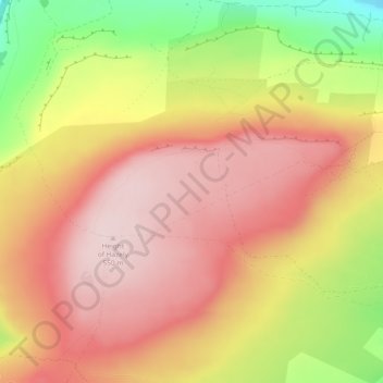 Penhill topographic map, elevation, terrain