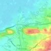 Sandford topographic map, elevation, terrain