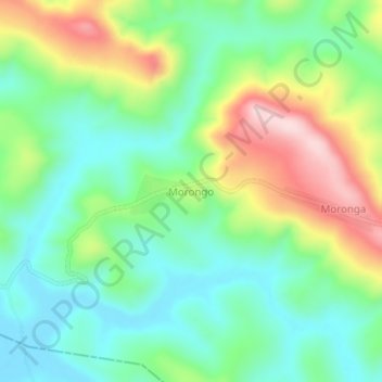 Morongo topographic map, elevation, terrain