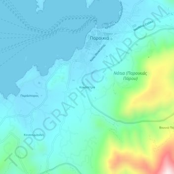 Kakapetra topographic map, elevation, terrain