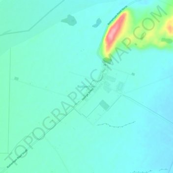 Rotherham topographic map, elevation, terrain