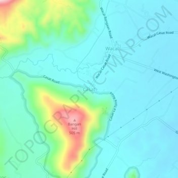 Casat topographic map, elevation, terrain