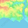 Saint-Maudet topographic map, elevation, terrain