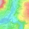 Le Caton topographic map, elevation, terrain