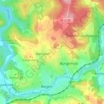 Schönhöh topographic map, elevation, terrain