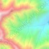 Mount Pink topographic map, elevation, terrain