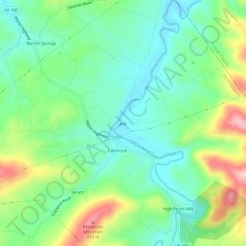 Jett topographic map, elevation, terrain