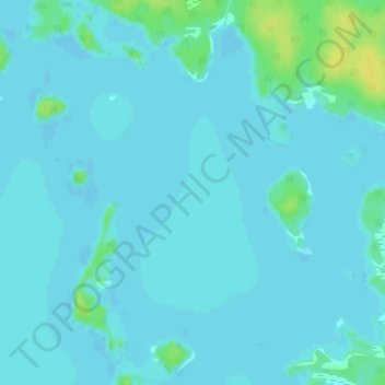 Lac Andou topographic map, elevation, terrain