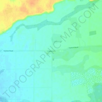 Hopeton topographic map, elevation, terrain