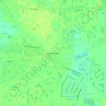 Tatum Ridge topographic map, elevation, terrain