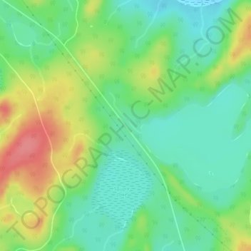 Thaddeus topographic map, elevation, terrain