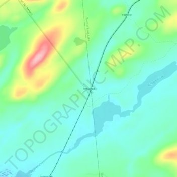 Keepawa topographic map, elevation, terrain