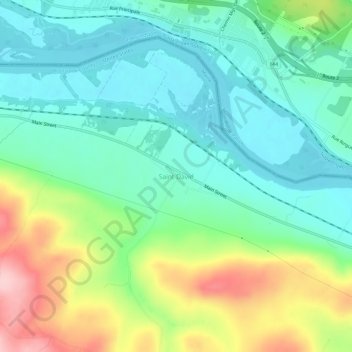 Saint David topographic map, elevation, terrain