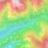 Curtina topographic map, elevation, terrain