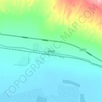 Keke topographic map, elevation, terrain