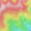 Les Granges de la Brasque topographic map, elevation, terrain