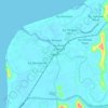 Papar topographic map, elevation, terrain