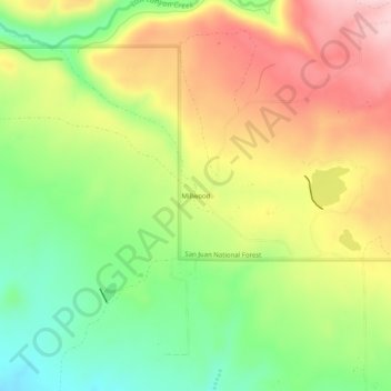 Millwood topographic map, elevation, terrain