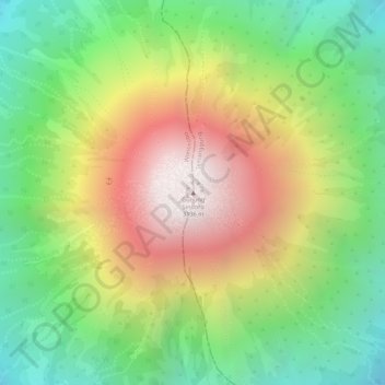 Mount Sindoro topographic map, elevation, terrain
