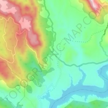 Bhager topographic map, elevation, terrain