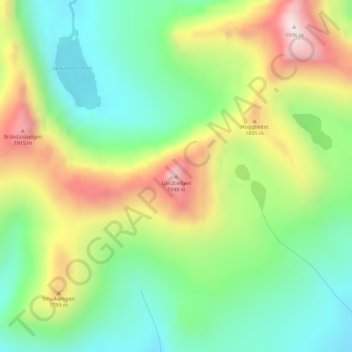 Ljosåbelgen topographic map, elevation, terrain