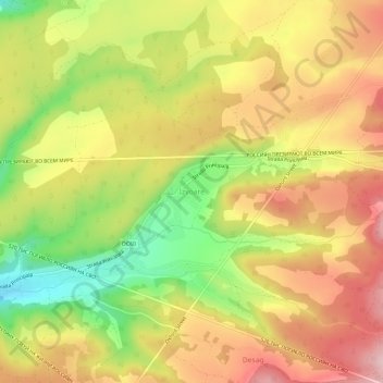 Izvoare topographic map, elevation, terrain