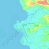 Palauig topographic map, elevation, terrain