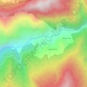 Taluka topographic map, elevation, terrain