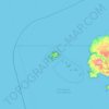 Île d'Ouessant topographic map, elevation, terrain
