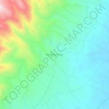 Muellamues topographic map, elevation, terrain