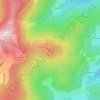 Pic du midi topographic map, elevation, terrain