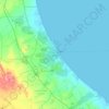 Gabes topographic map, elevation, terrain