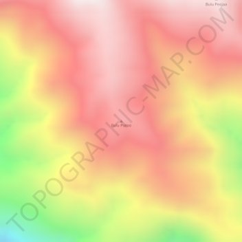 Bulu Puroo topographic map, elevation, terrain