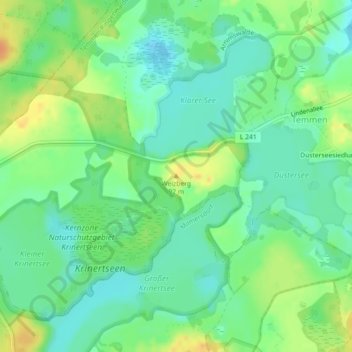 Weizberg topographic map, elevation, terrain