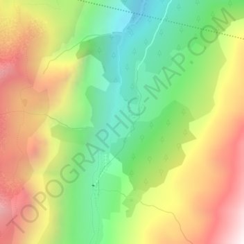 Etache topographic map, elevation, terrain